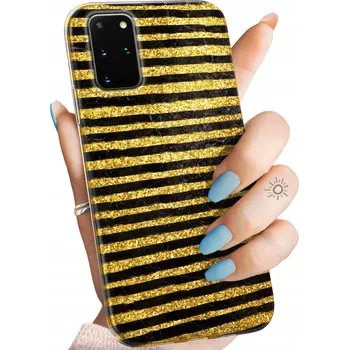 Pouzdro na mobilní telefon Zadní Kryt Hello Case pro Samsung Galaxy S20 Plus zlatý