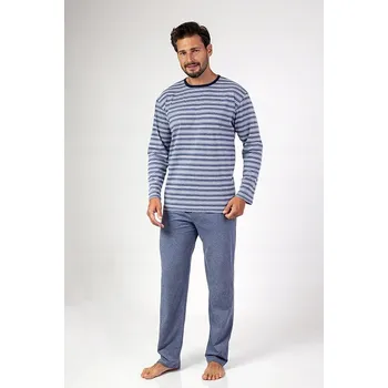 Pánské pyžamo Regina pánské pyžamo 467 s dlouhým rukávem, velikost XXL