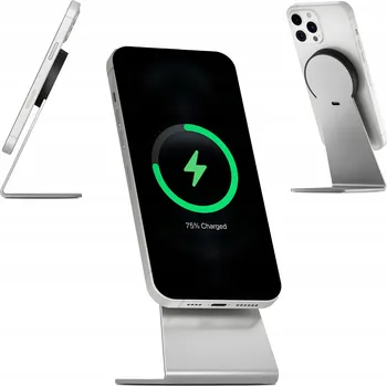 Indukční nabíječka LVNSYSTEM LV0878 stříbrná