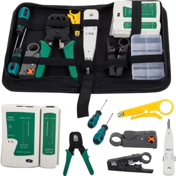 Sada nářadí dobirkov.cz Sada síťových testerů, lsa crimper rj45 case