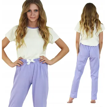 Dámské pyžamo Born2rest dámské pyžamo bavlna bílé, velikost XL