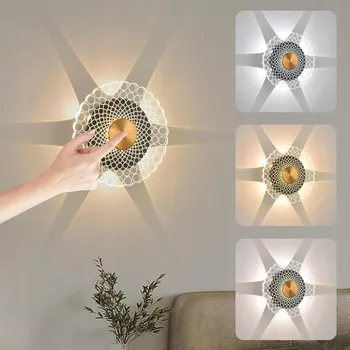 Nástěnné svítidlo LED nástěnné svítidlo vnitřní s dotykovým spínačem 3000K - 6000K 14W