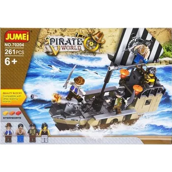 ostatní stavebnice Stavebnice Jumei PIRÁTI 261 dílků, 38 x 26 cm