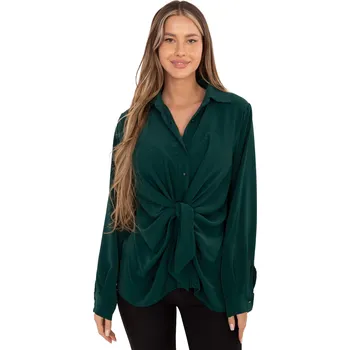 Dámská košile Dámská Košile Elegantní Dlouhá se zavazováním vpředu