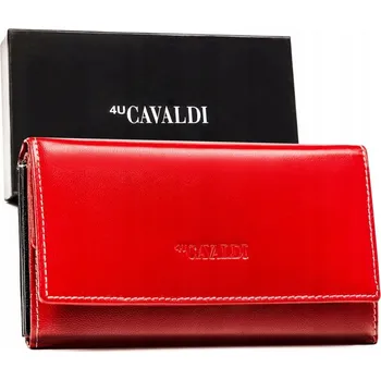 Peněženka 4U Cavaldi peněženka z pravé kůže červená - dámská