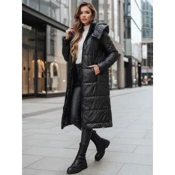 Dámská přechodová bunda ORVITA, prošívaná, s kapucí, černá