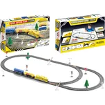 LEAN Toys Elektrický vlak + koleje pro fanoušky vlaků Dva rychlostní vlaky TRAIN BUILDER