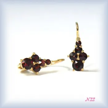 Náušnice žluté zlato