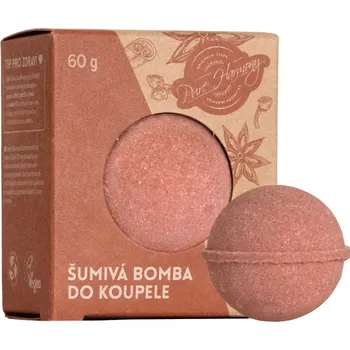 Šumivá koupelová bomba Perníček Pure Harmony 60g