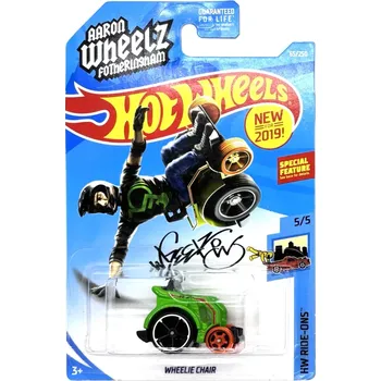 autíčko HOT WHEELS - Wheelie Chair Green (F2)