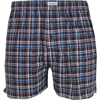Boxerky Pánské trenky Andrie s kostkou PS5920 černá velikost M-46/48