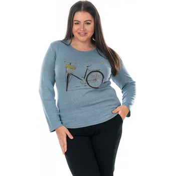 Dámská halenka ODETA 40/42 Světle modrá