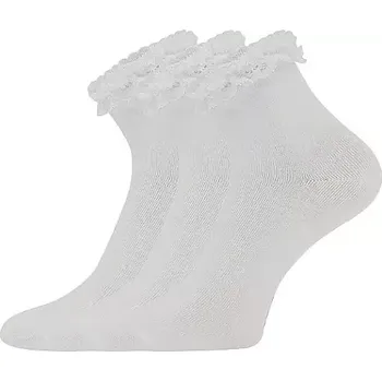 Pánské ponožky KRAJKA dámské jednobarevné ponožky s krajkou Lonka