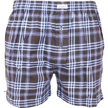 Trenýrky Kostkované pánské trenky Andrie PS 5861 černé velikost M-46/48