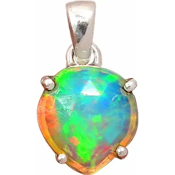 Přívěsek Opál etiopský broušený přívěsek stříbro Ag 925 P1892 1,3 cm, 1,2 g