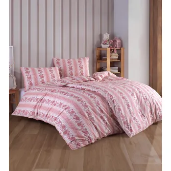 Povlečení Povlečení bavlněné Hectoria růžová 200x140cm+90x70cm TiaHome