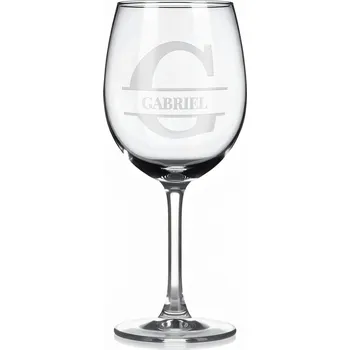 Sklenice Vínová sklenka s gravírovaným jménem – Gabriel