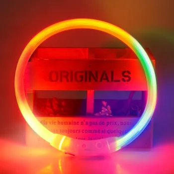 Obojek pro psa LED svítící USB obojek Barva: Barevný mix