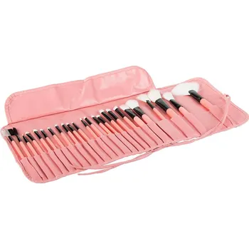 Kosmetický štětec dobirkov.cz Sada 24 kosmetických štětců na make-up - růžová