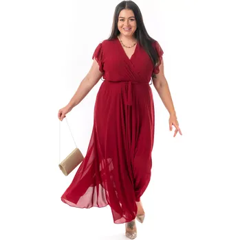 Dámské šaty Dámské šaty HELIA 48 Karmínově červená