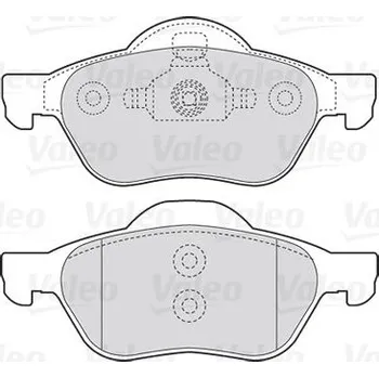 Brzdová destička Sada brzdových destiček, kotoučová brzda VALEO 301471