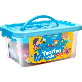 kreativní sada Teddies Created tvořivá sada v plastovém boxu