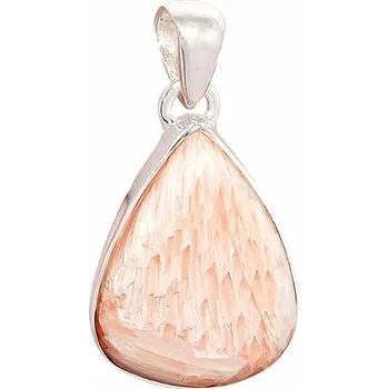 Přívěsek Skolecit lososový přívěsek stříbro Ag 925 P453 2,3 cm, 5,6 g