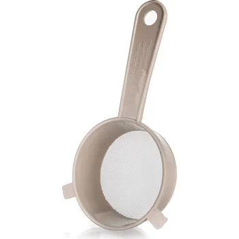Cedník a síto sítko PRAKTIS 9cm s rukojetí PH LATTE