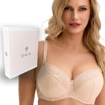 Podprsenka Gaia podprsenka s polovyztuženými košíčky béžová velikost 80C