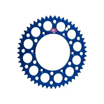Řetězová sada pro motocykl Rozeta Renthal UltraLite Chainwheels Blue Yamaha, Počet zubů 49