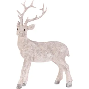 Autronic Jelen - polyresinová figurka, stojící, vel L, bílý