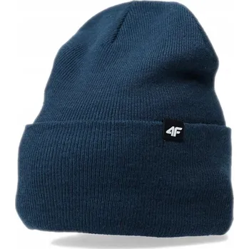 Čepice 4F zimní čepice beanie modrá, univerzální velikost