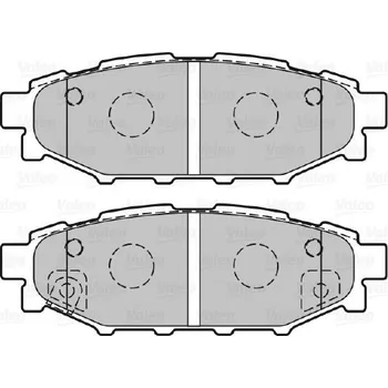 Brzdová destička Sada brzdových destiček, kotoučová brzda VALEO 301929