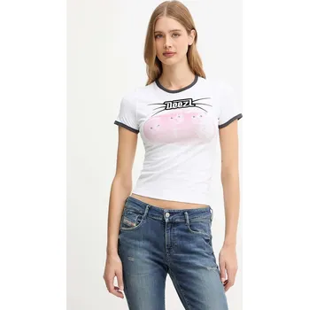 Tričko Diesel T-UNCUTIES-LONG-R13 A19655.0HQAH bílá 00X, vel. L