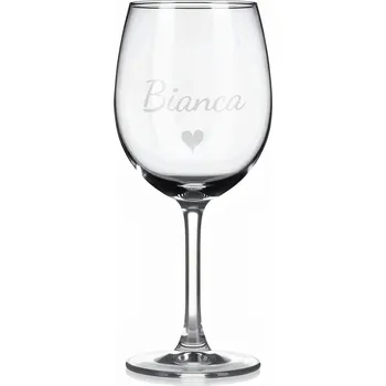 Sklenice Vínová sklenka s gravírovaným jménem – Bianca II