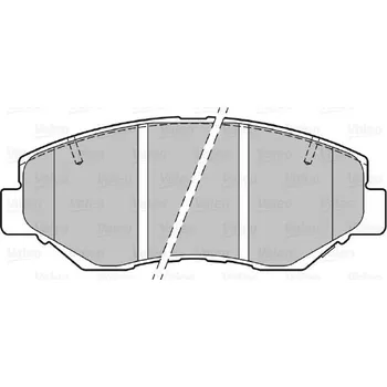 Brzdová destička Sada brzdových destiček, kotoučová brzda VALEO 301757