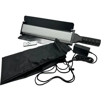 Studiové světlo LED světelná tyč RGB 20W, plynulé nastavení teploty, intenzity a barvy světla. Integrovaná baterie, dálkové ovládání, 55 cm