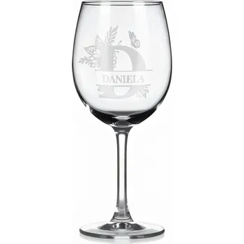 Sklenice Vínová sklenka s gravírovaným jménem – Daniela