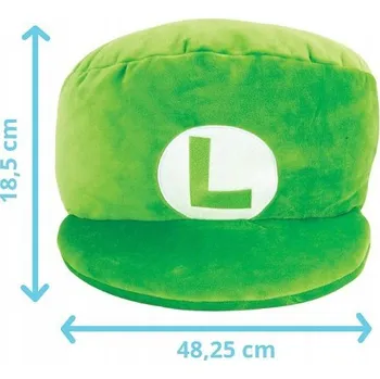 plyšák Club Mocchi-Mocchi plyšová hračka Super Mario čepice Luigi T12962