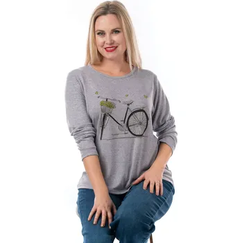 Dámská halenka Dámská halenka ODETA 44/46 Fialovošedá