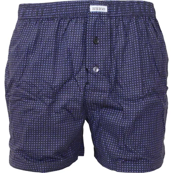 Trenýrky Pánské bavlněné trenky s moderním vzorem Andrie PS 5833 černé velikost XL-54/56