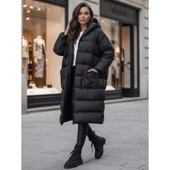Dámská oversize zimní bunda s kapucí ANNIKA černá