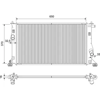Chladič motoru Chladič, chlazení motoru VALEO 735448