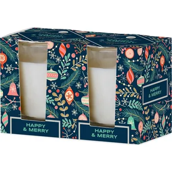 Emocio Sklo 52x65 mm 2ks v krabičce Happy & Merry - Forest Breeze, vonná svíčka