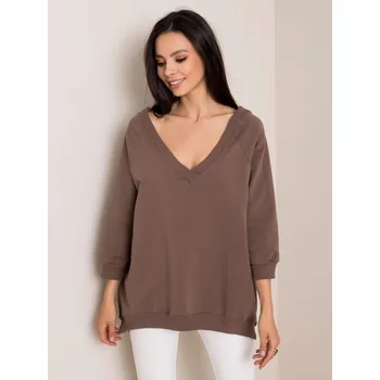Dámská mikina Sweatshirt-RV-BL-5676.09-brown RUE PARIS hnědá 3290980