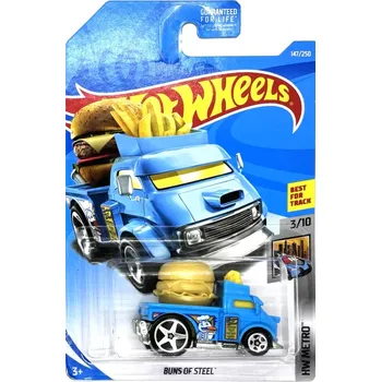 autíčko HOT WHEELS - Buns of Steel Blue (F2)