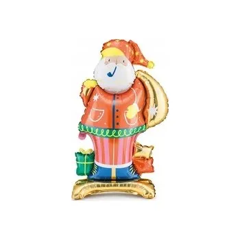 Balónek Fóliový balónek stojící SANTA CLAUS Vánoční 106 cm