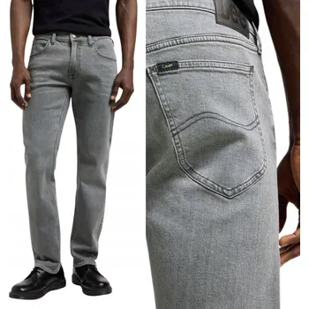 Pánské džíny Pánské džíny Lee Daren Zip Fly Straight Šedé Alucard W34 L30
