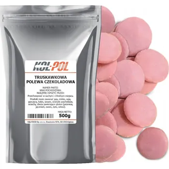 Čokoláda Čokoládová poleva Kol-pol jahodová 500 g