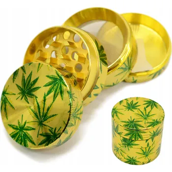 Kuchyňský mlýnek KOVÁŘSKÝ KOVOVÝ MLÝNEK GRINDER 5-DÍLNÝ VELKÝ PRO CBD